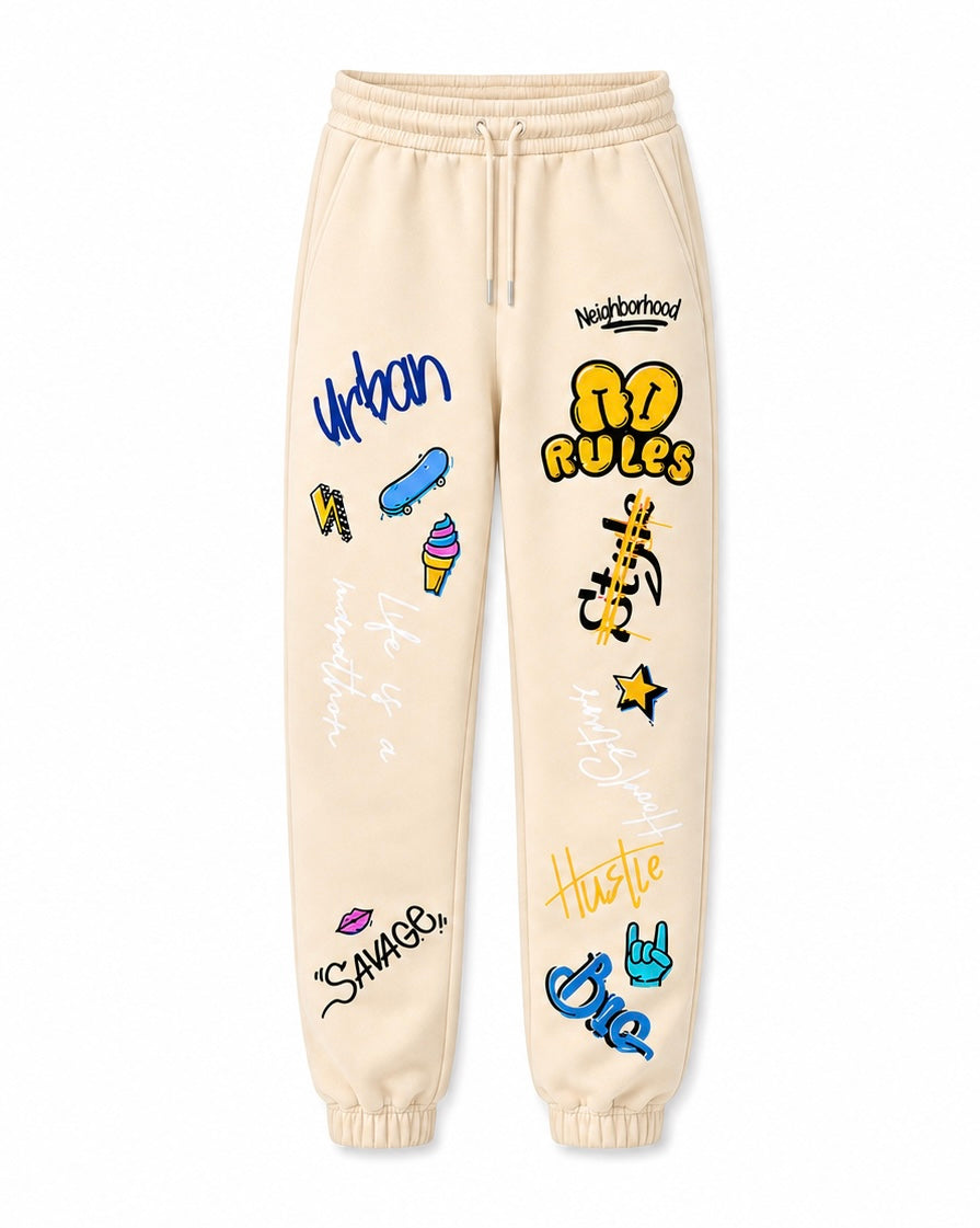 Terranova Graffiti Print Tracksuit Trousers