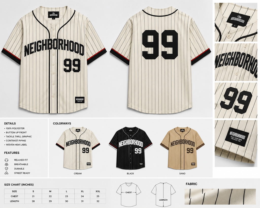 Neighborhood 99 Baseball Jersey