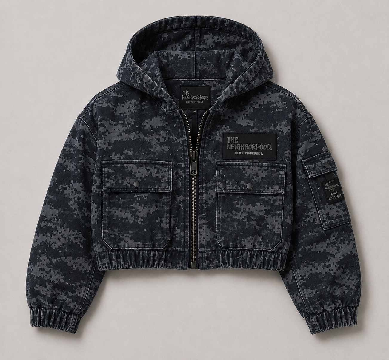 Cropped Hooded Jacket