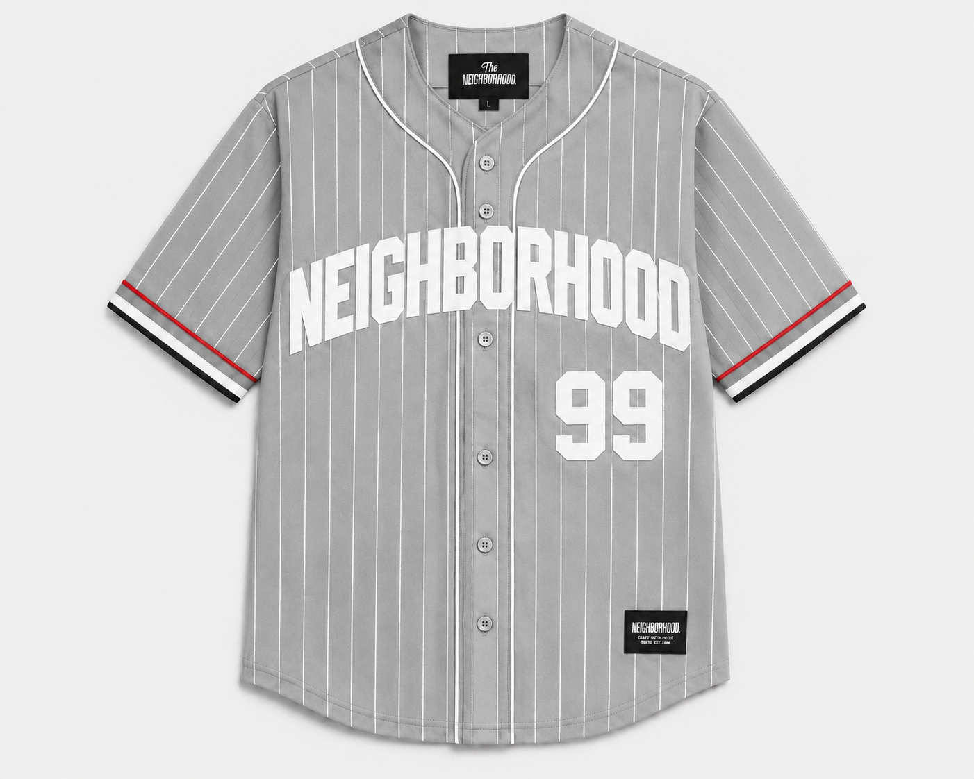 The NEIGHBORHOOD Pinstripe Baseball Jersey
